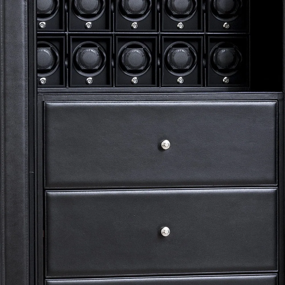 UNDERWOOD (LONDON) - Classic Leather 20-Unit Safe | UN854/BLK