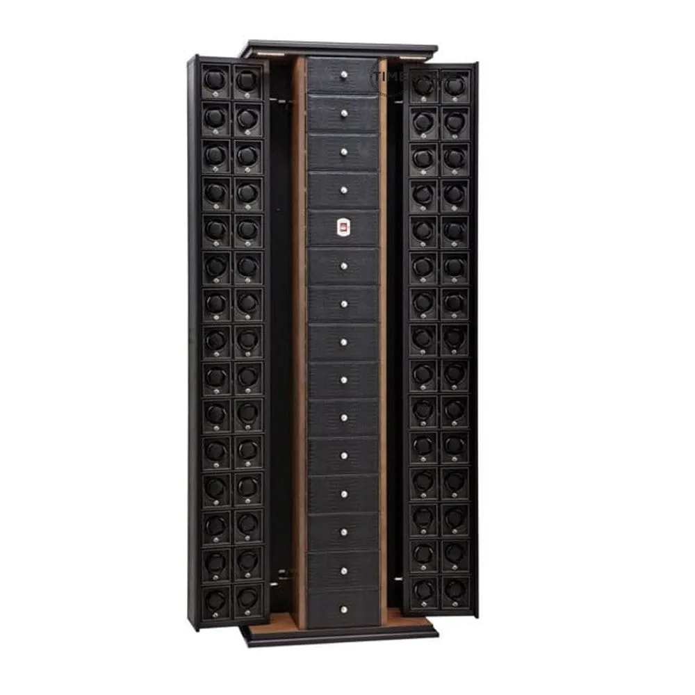 UNDERWOOD (LONDON) - Croco Biometric 60-Unit Winder Storage System | UN3228/CBLK