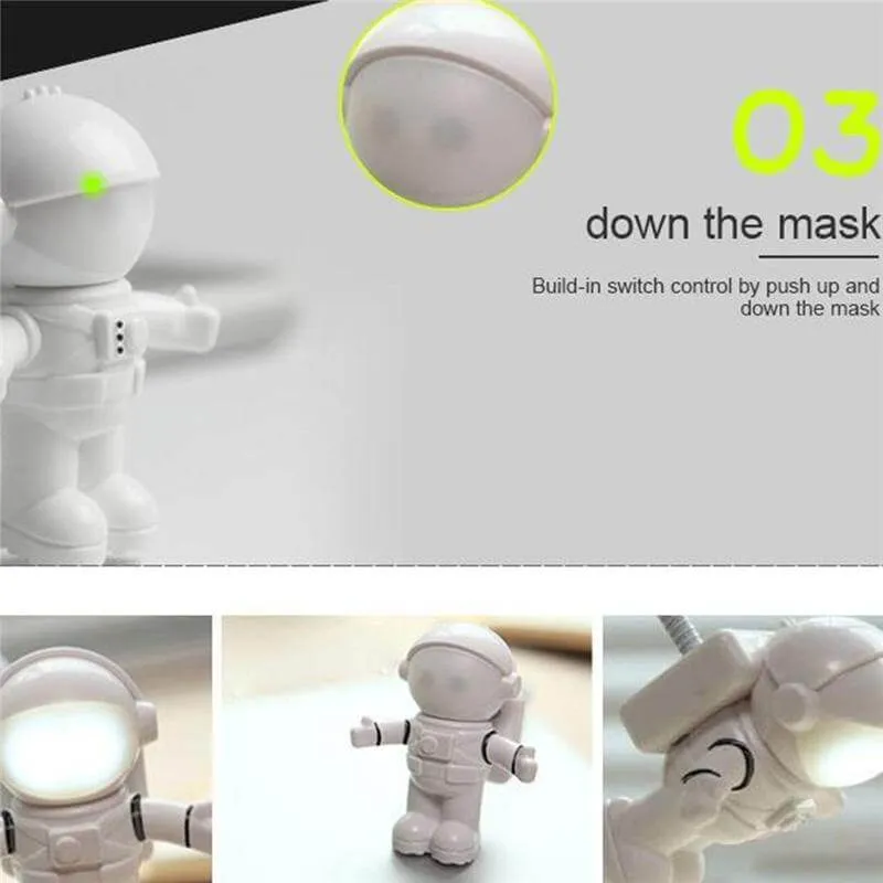 USB Astronaut LED Book Night Light