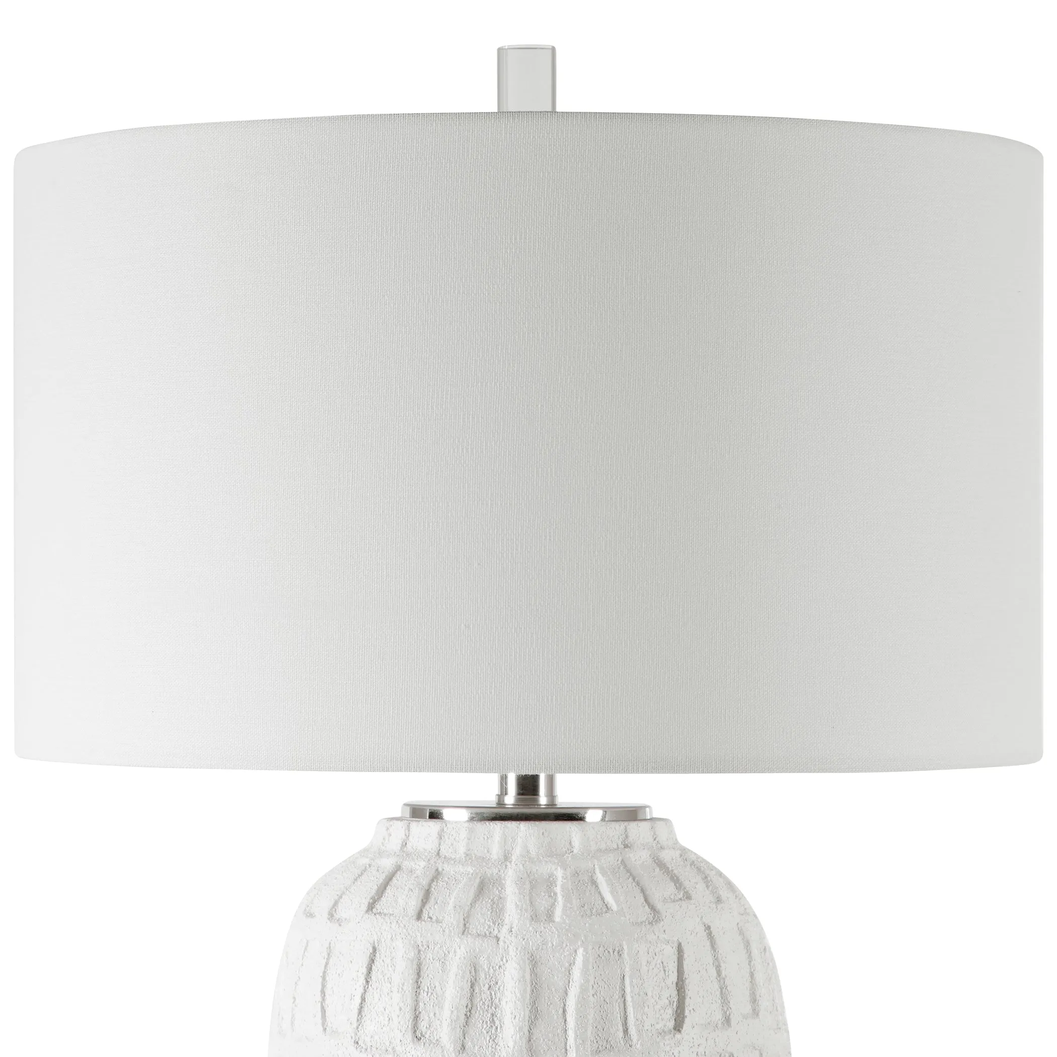 Uttermost Caelina Textured White Table Lamp