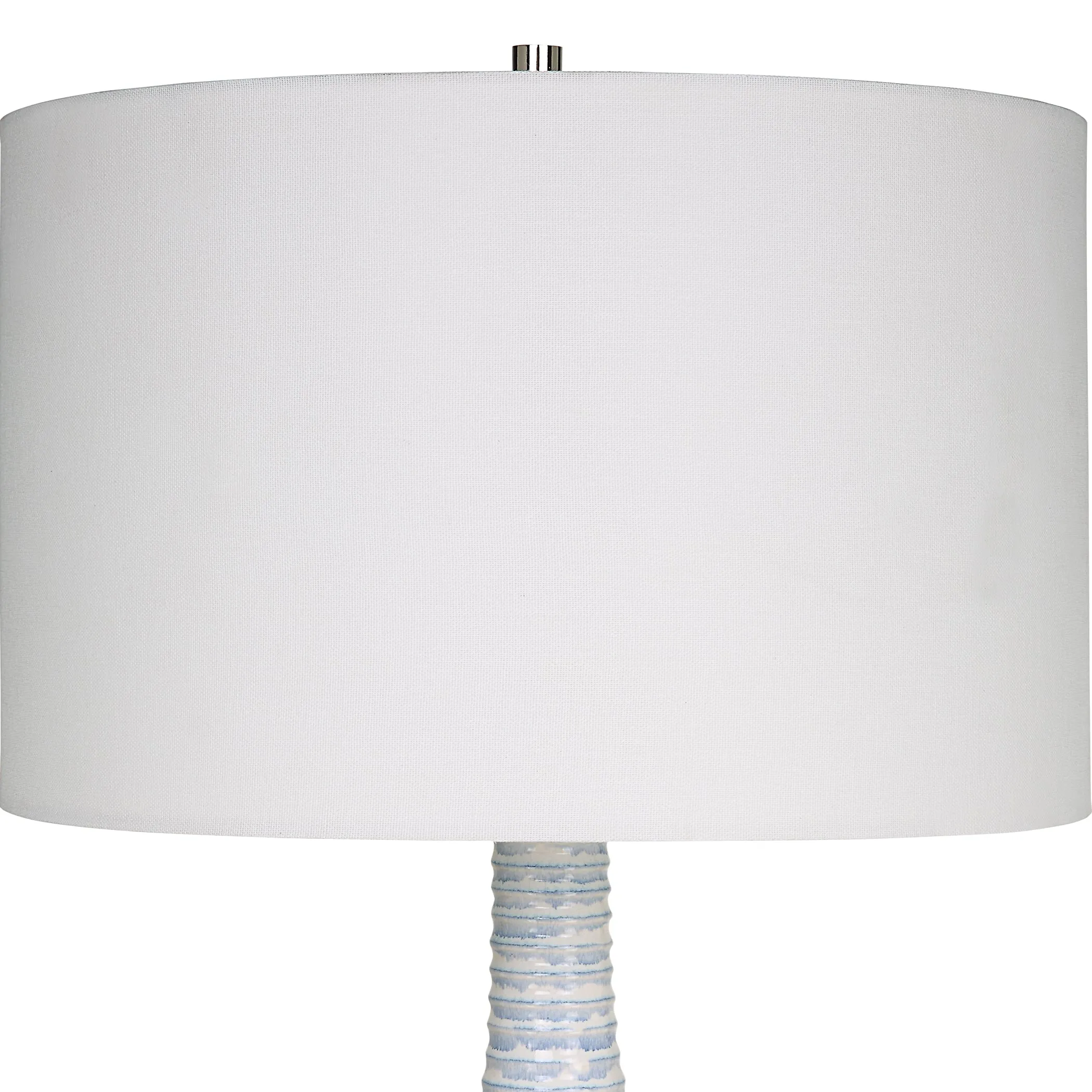 Uttermost Clariot Ribbed Blue Table Lamp