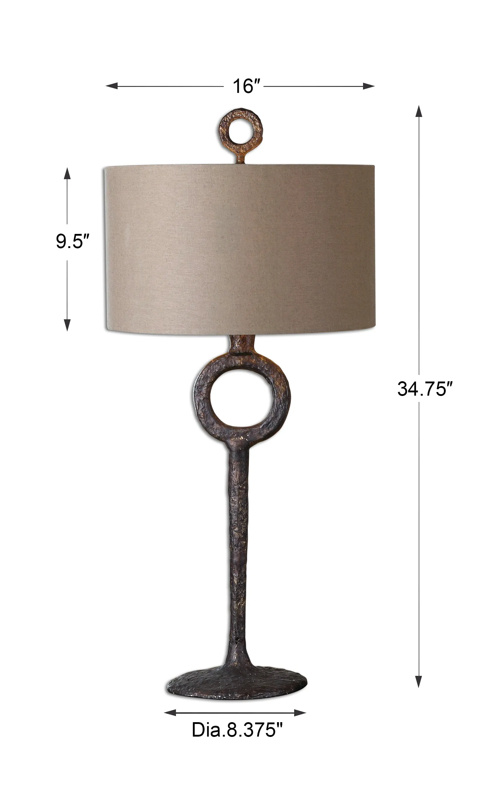 Uttermost Ferro Cast Iron Table Lamp