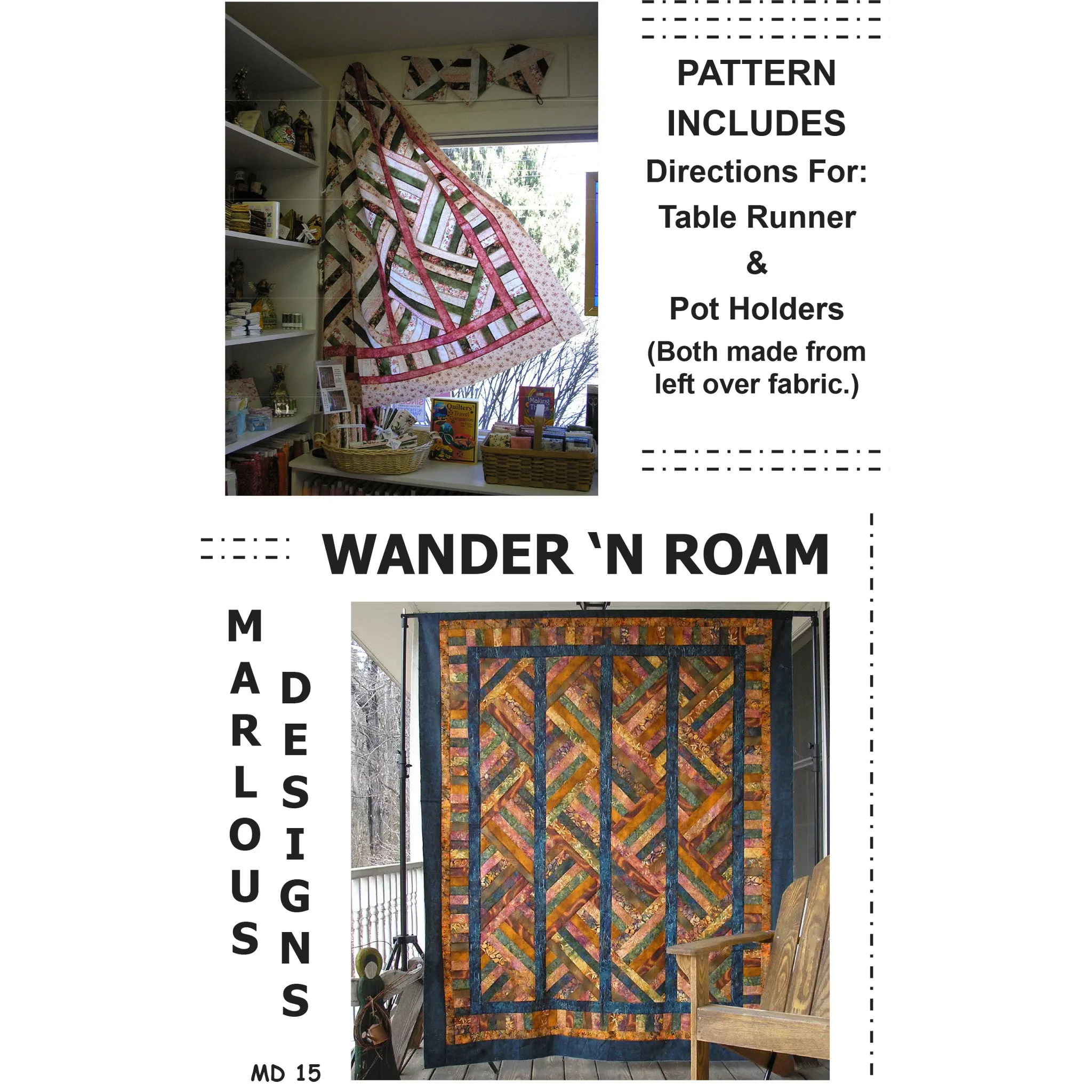 Wander'n Roam Quilt MD-15e - Downloadable Pattern