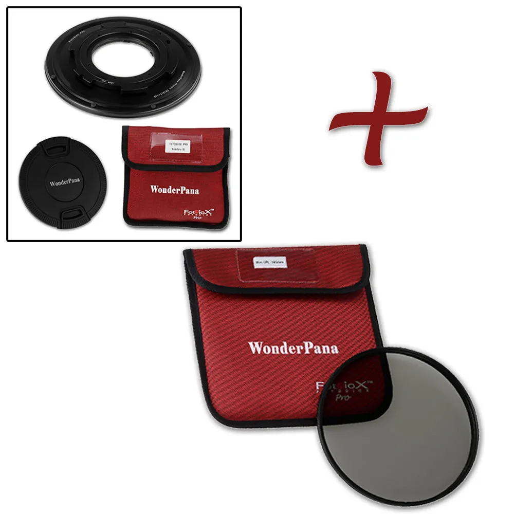 WonderPana Filter Holder for Tokina 10-17mm f/3.5-4.5 AT-X 107 DX AF Fisheye Lens (APS-C 35mm) - Ultra Wide Angle Lens Filter Adapter