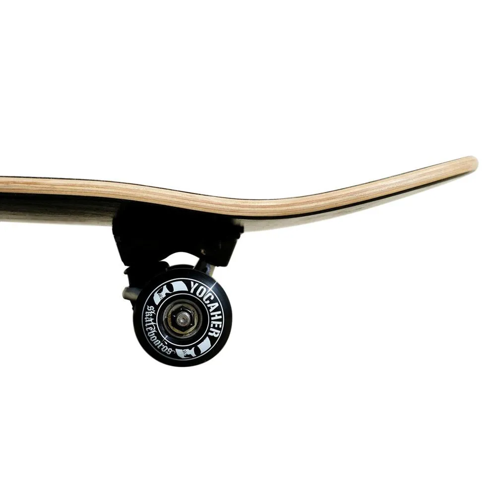 Yocaher Blank Complete Skateboard - Stained Black