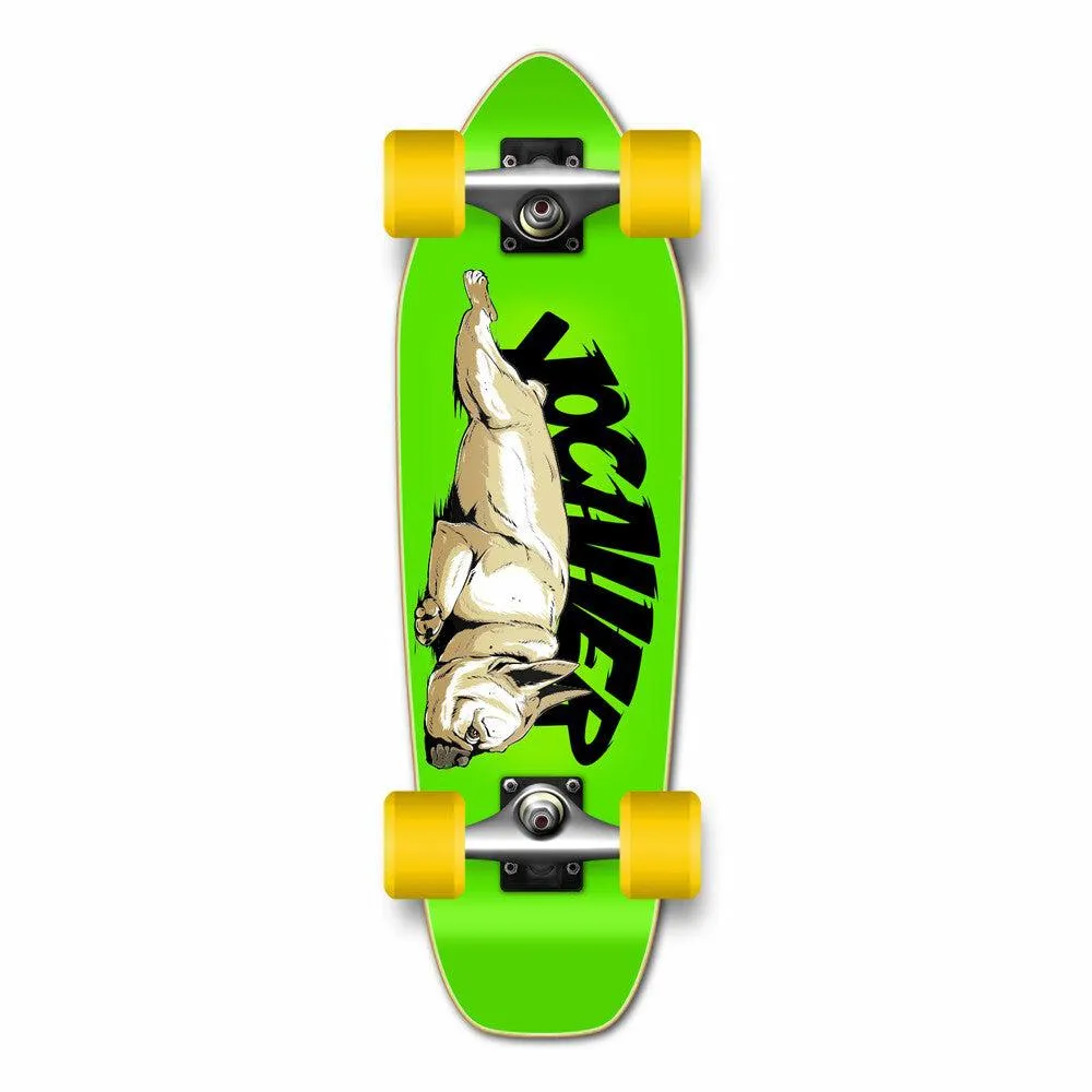 Yocaher Lazy French Bulldog 27" Mini Cruiser Skateboard Longboard